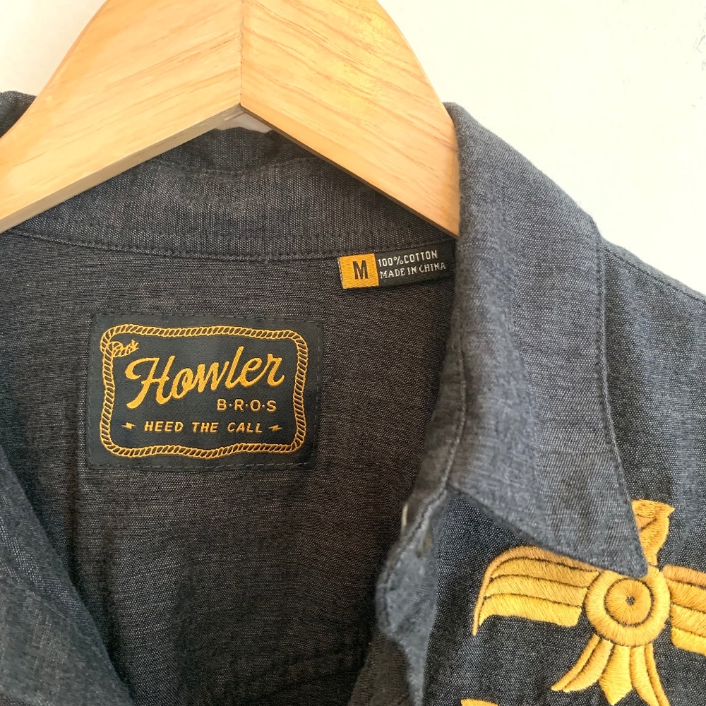 Rare Howler Brothers Men’s Medium ACL 50th Anniversary Novato Snapshirt Pilot - Picture 4 of 11